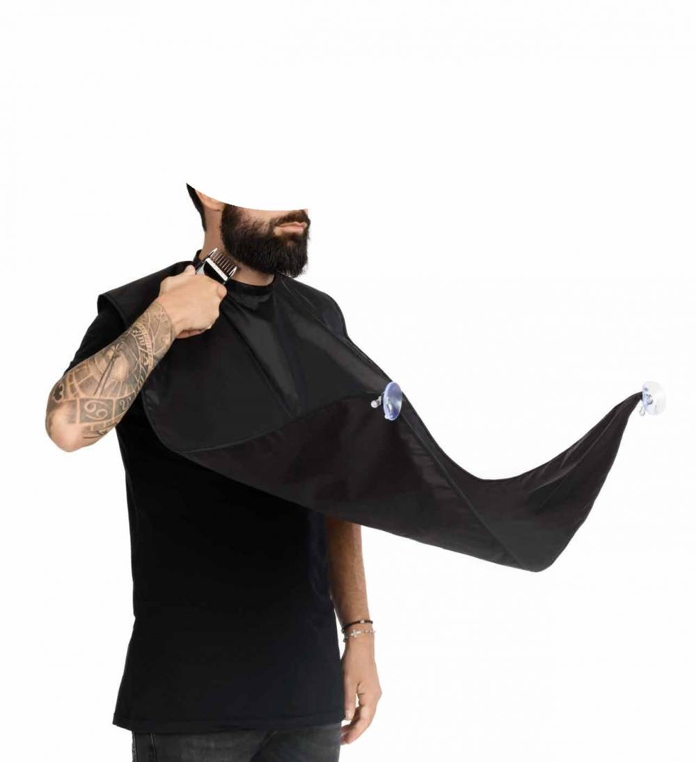 Mantella raccogli barba con ventose Beard Apron