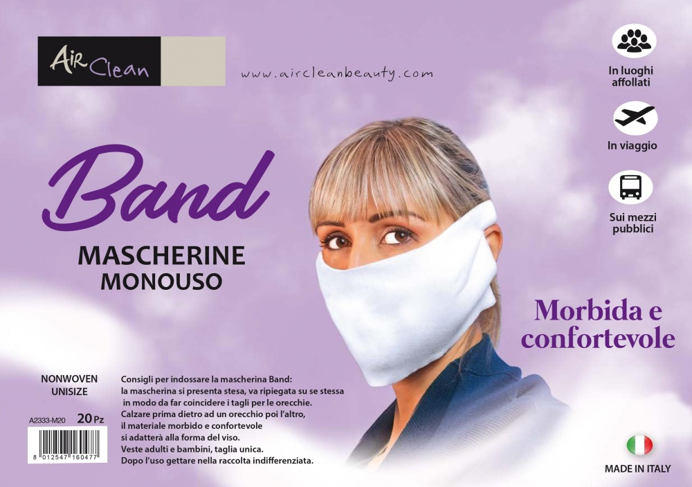 mascherina protezione viso tnt